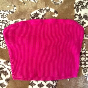 Hot pink tube top